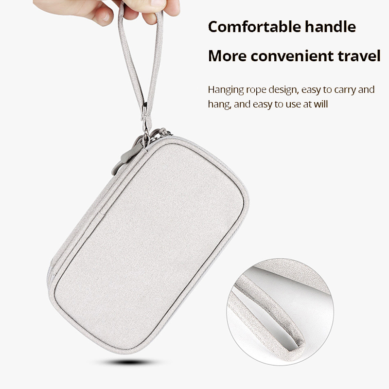 Draagbare Reis Digitale Product Opbergtas Organizer Multi-Layer Headset Kabeltas Opladen Schat Usb Datakabel Tas