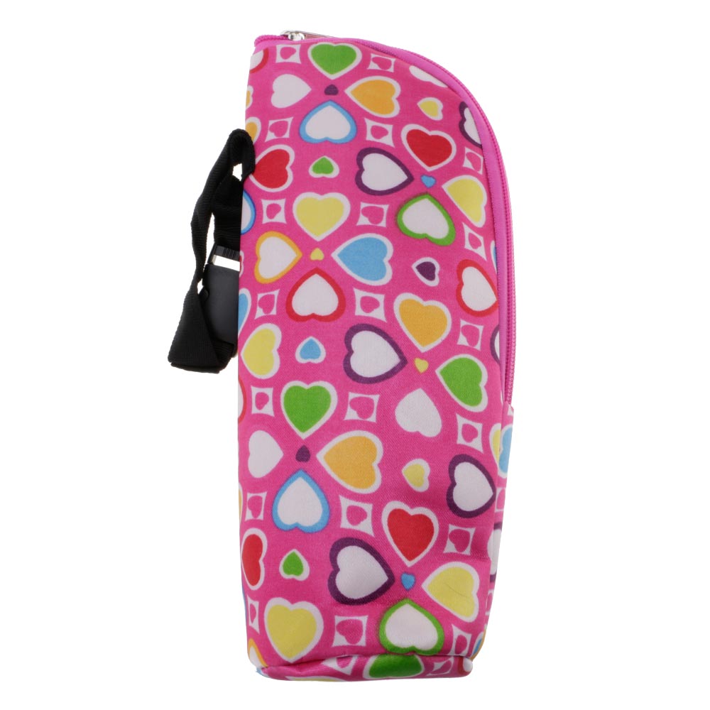 Baby Bottle Thermal Bag Durable Milk Insulation Tote Portable For Outdoor, Picnic, Camp Can Be Hung Infant Stroller Brown Heart: MHX