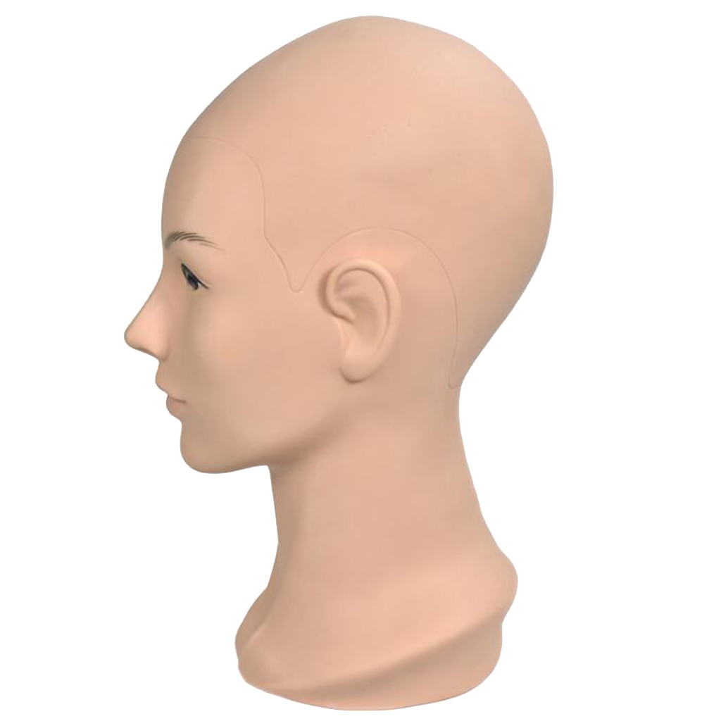 Mujer modelo de cabeza Peluca de pelo pantalla maniquí pantalla Peluca de Hat Stand estilo cabeza para hacer pelucas