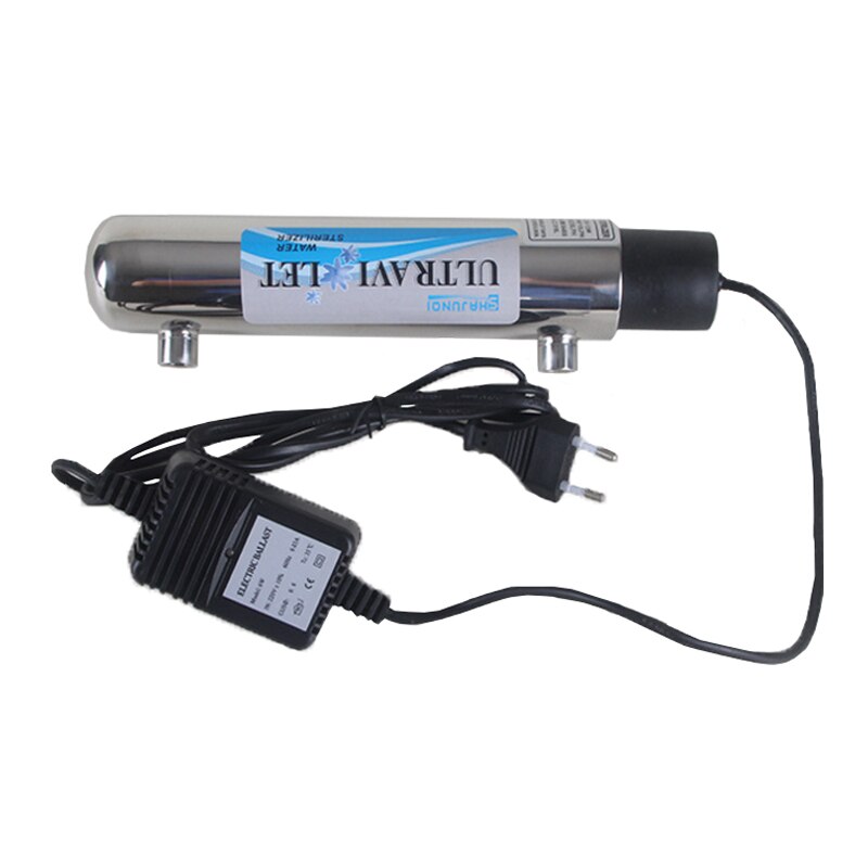 6W Stainless steel 1GPM Ultra Violet Water Purifier Sterilizer tap water UV filter sterilization With Lamp Tube