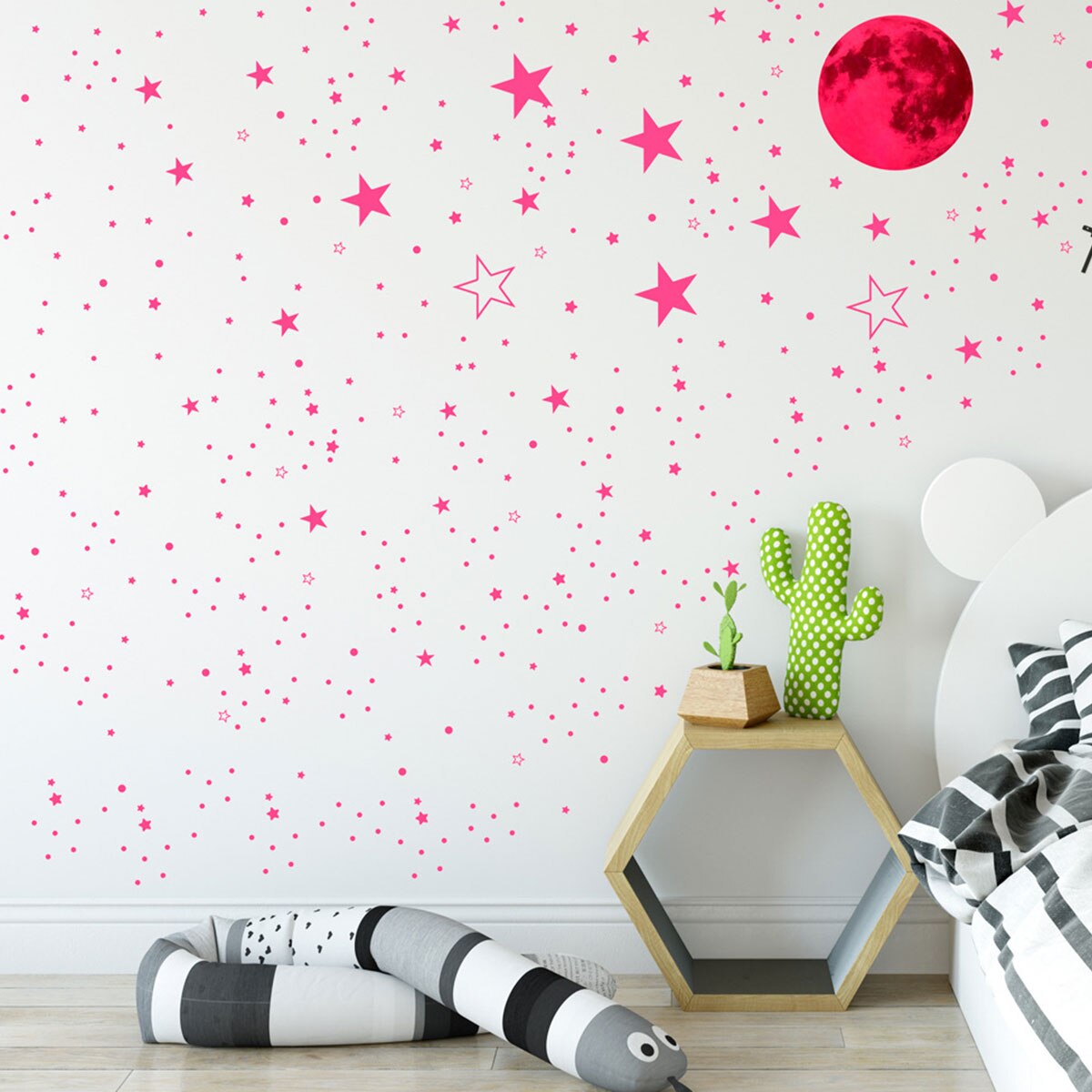 1049Pcs Glow in The Dark Stars and Moon Wall Stickers Adhesive Glowing Stars Beautiful Wall Decals Kids Room Ceiling Walls Decor