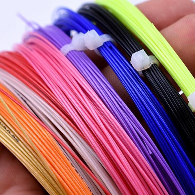 1 Artikel Badminton Racket String Badminton Training String Multicolor Badminton Racket String 0. 7Mm * 10M