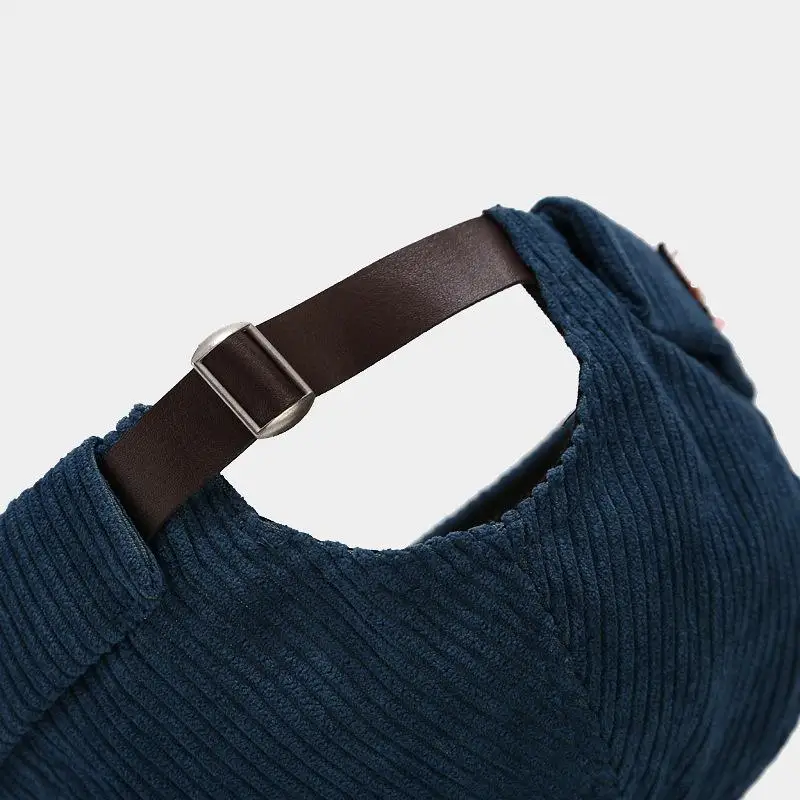 Vintage Docker Cap Brimless Hat Breathable Beanie Hats Corduroy Adjustable Solid Landlord Sailor Cap Men and Women 04