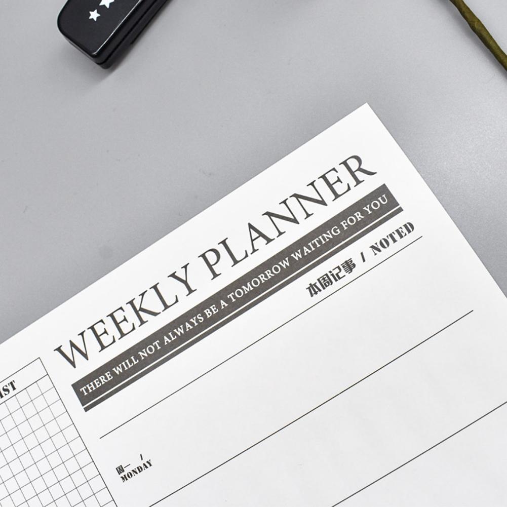 Schedule Plan Note Calendar Simple A4 Planning Schedule Calendar Memo for Home Office