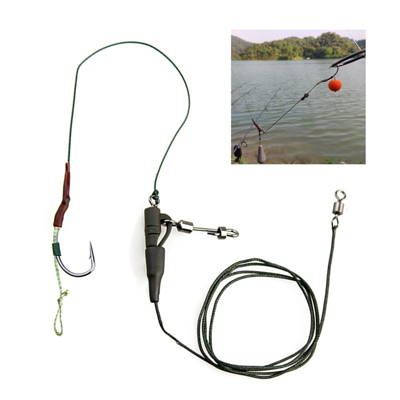 Fishing Hook Artificial Lure Bait Feeder Lead Sinker Swivel Line Set Fishing Carp Jigs Feeder Baitholder Fishing Tackle