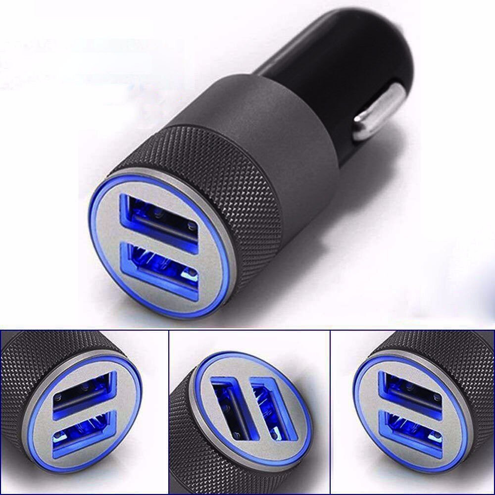 kongyide Mini Dual USB Twin Port 12V Universal In usb port car lighter charger cell phone charger Adapter plug