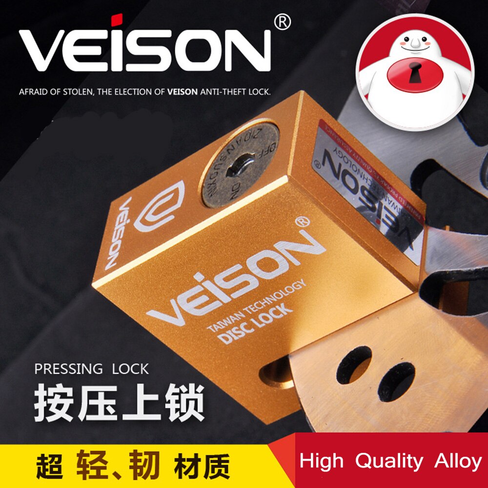 VEISON z zabezpieczeniem przeciw kradzieży zabezpieczenie zamek robić hamulca tarczowego zatrzymać blokada robić motocykla ochrona przed kradzieżą hamulec Moto motocykl wodoodporne zamki tarczowe: DX4 pomarańczowy