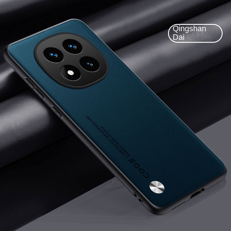 For Xiaomi Redmi Note 14 Pro Plus Case Soft Vegan Leather Grain Protective Back Cover Case For Redmi Note14 Pro Phone Shell: ABS / SKY BLUE