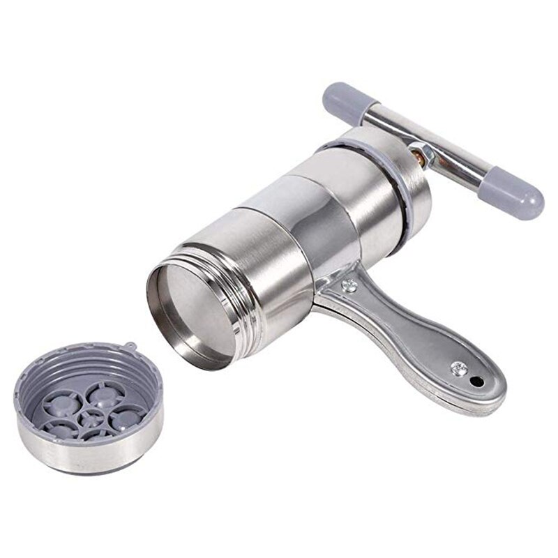 Manual Noodle Maker Press Pasta Machine Crank Cutter With 5 Pressing Moulds Making Spaghetti Stainless Steel Kitchenware