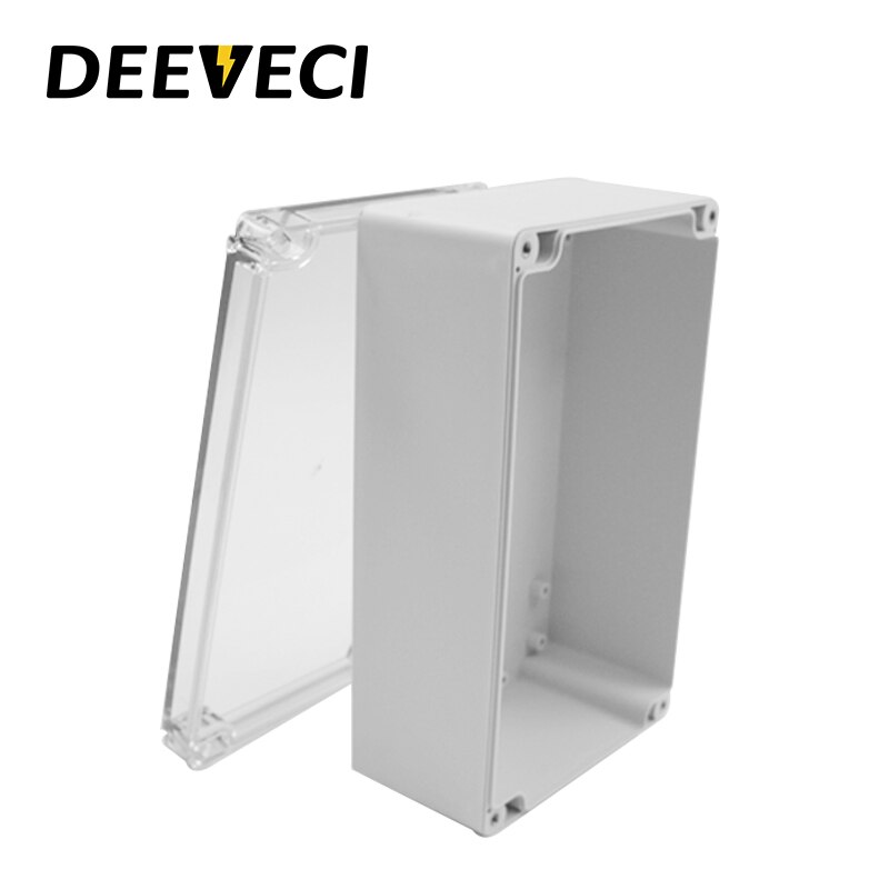 Transparent Waterproof Outdoor Enclosure Plastic Box Electronic Project Case Instrument Electrical Box Junction Box Housing