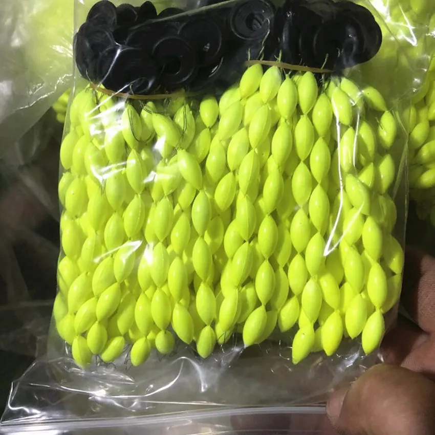 30Pcs/5packs Fishing Float Fishing Bobber 6 In 1 String Type Seven Star Float Foam Space Bean Fishing Line Stopper Buoys Tackle