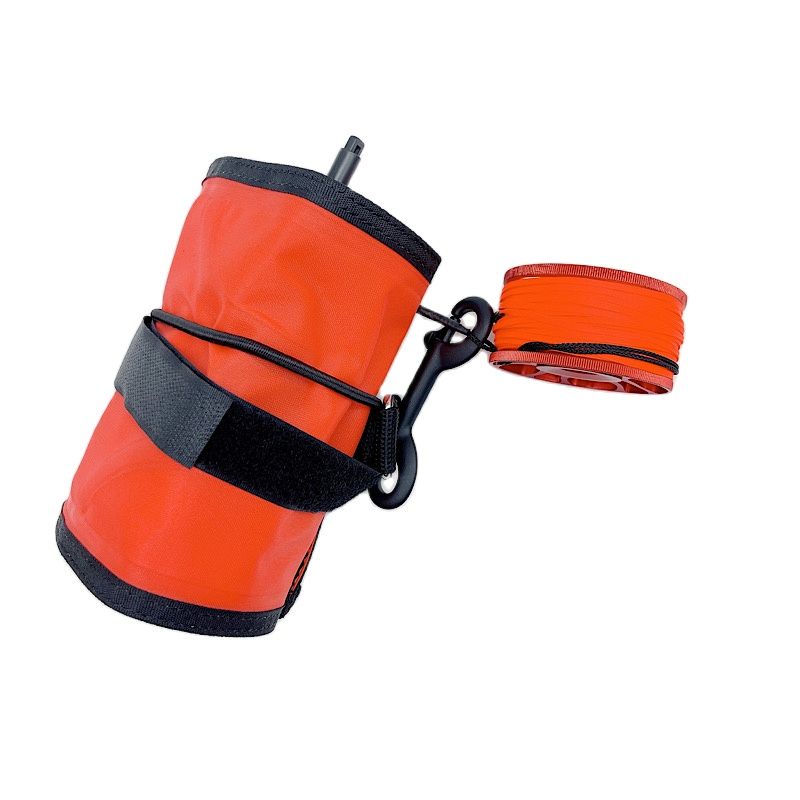 1.5/1.8cm dykning smb boj set ytmarkör signalrör dykrulle rullar boj undervattens dykutrustning dykning snorkling