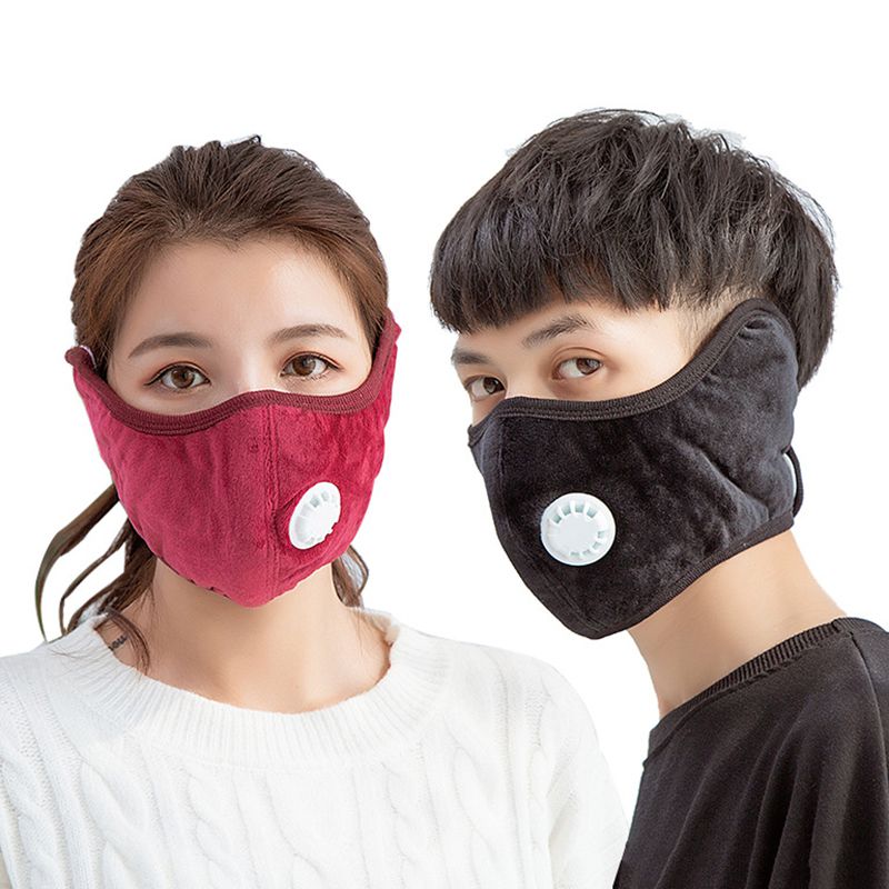 Herfst Pm2.5 Ademen Smog Masker Unisex Warm Masker Twee In Een Oor Bescherming Stof Mask888