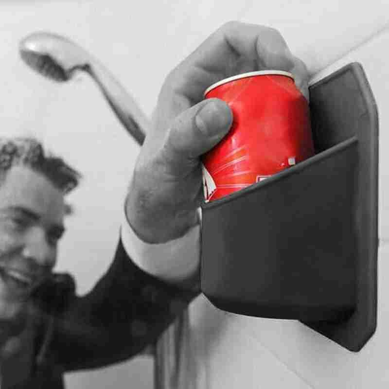 Draagbare Zwart Bier Rek Badkamer Wijnglas Houder Houder Muur N3F2 Zuig Plastic Vaste Cups Q1Q2