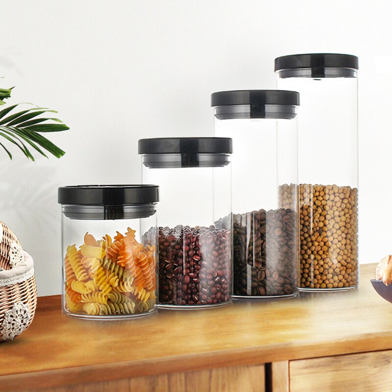 Glazen verzegelde blikken koffiefles verzegelde voedselorganizer tank melkpoeder graan thee bewaarpot keukenbenodigdheden  mx6201109