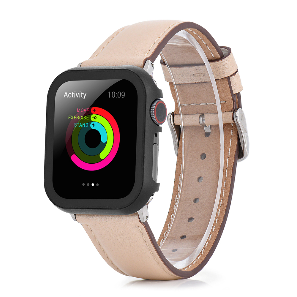 Metal Case + Tempered Film glass for Apple Watch Case 45mm 44mm 41mm 42mm 38mm 40mm Cover IWatch 8 7 6 5 4 3 SE Protective Case