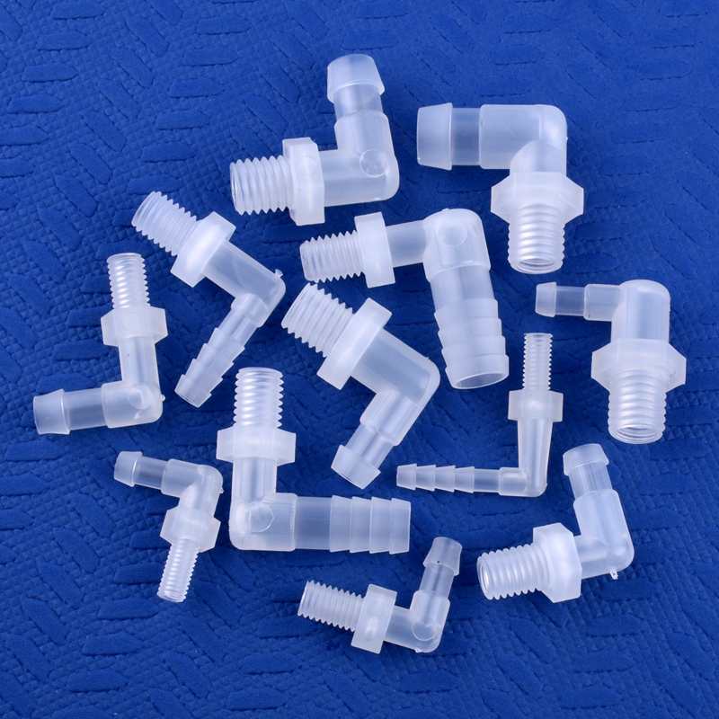 5 ~ 200Pcs M6 ~ M12 Om 4 ~ 12Mm Food Grade Plastic Pp Pagode Elbow Connector Aquarium tank Fittingen Micro Irrigatie Waterslang Joint