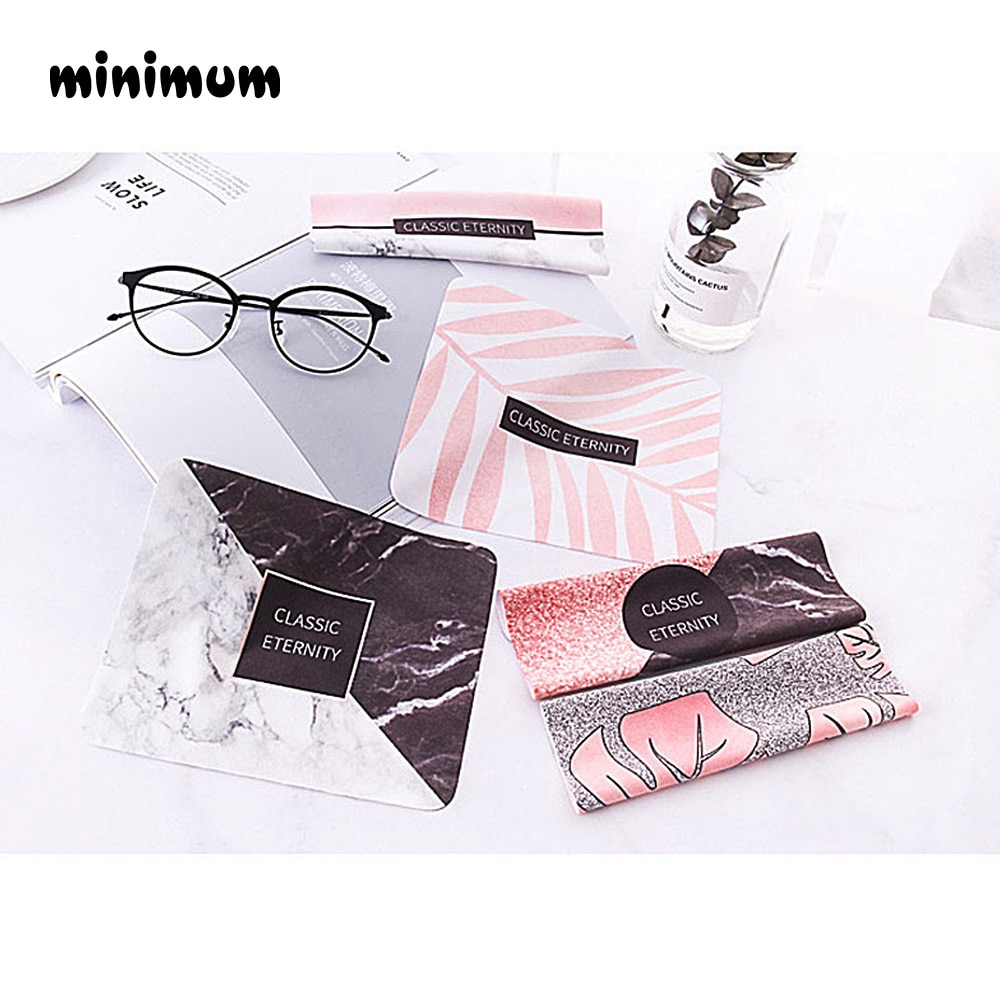 5pcs/Marble pattern Cleaner Clean Glasses Lens Cloth Wipes For Sunglasses Microfiber Eyeglass Cleaning Cloth For Camera Computer