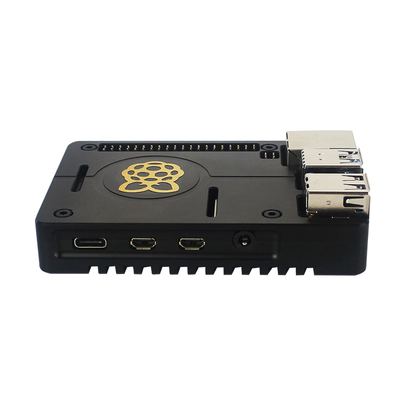 Raspberry Pi 4b Aluminium Case Black Box Beschermende Metalen Behuizing Shell Voor Raspberry Pi 