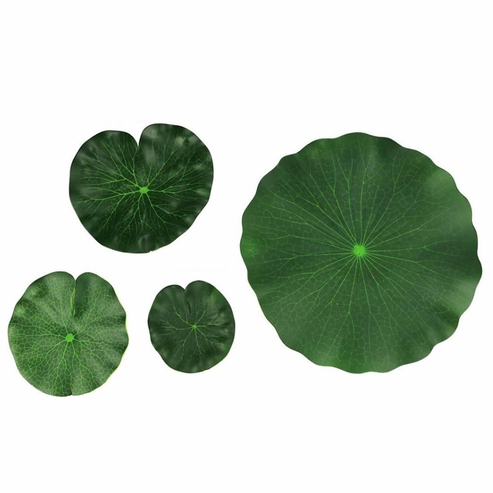 5 Pieces Artificial Floating Foam Lotus Leaves Lily Pads Foliage for Pond Pool Aquarium Decoration Decorative Flowers & Wreath
