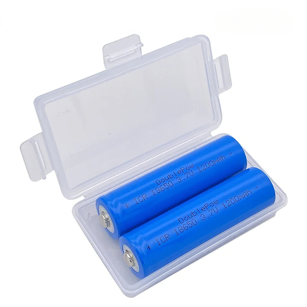 High-Capacity 18650 Rechargeable Battery 2000mAh 3.7V Li-Ion Battery for Flashlight Electric Doorbell Electric Toys