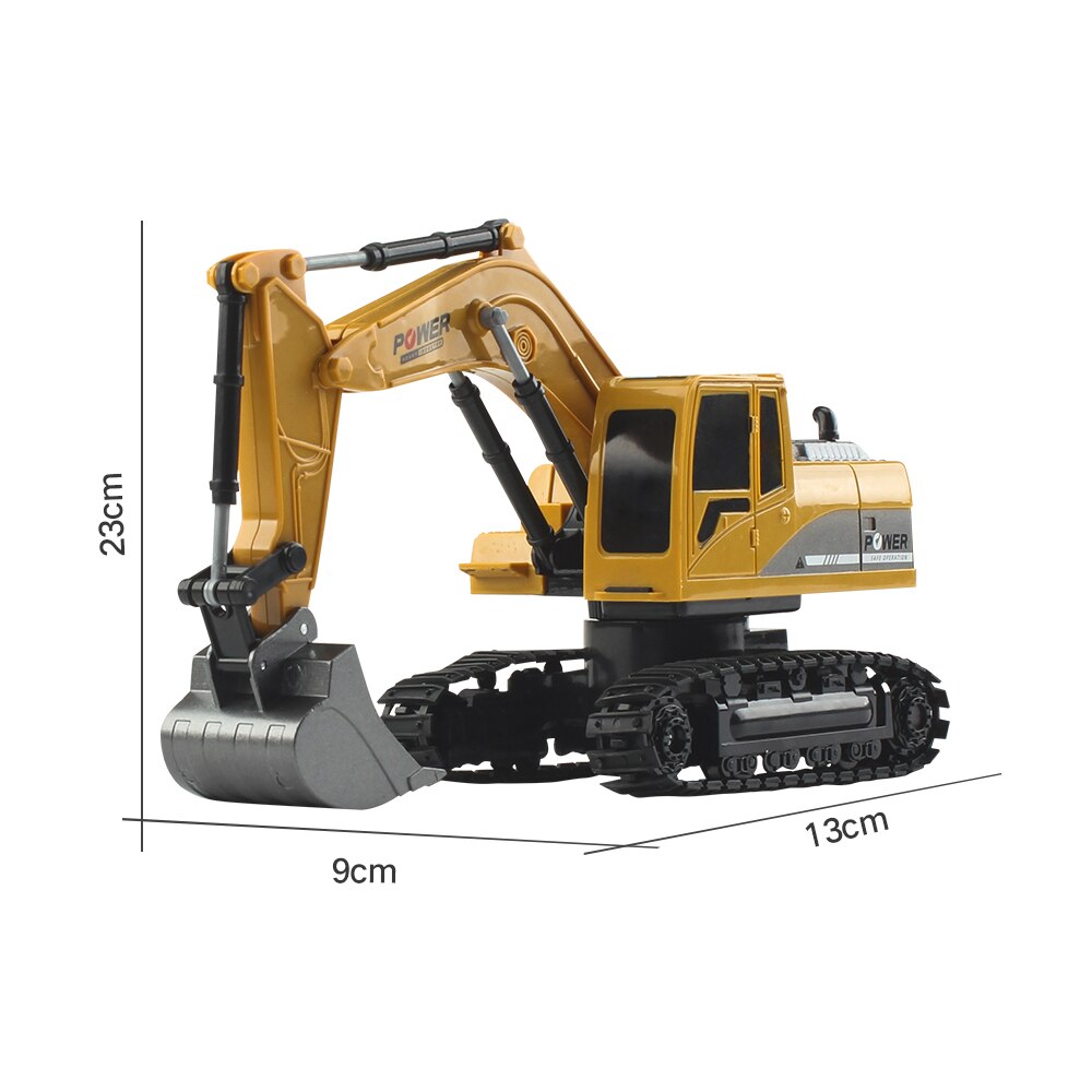 Mofun 1027 RC Excavator 1/24 6CH Vehicle Models With Light Music Children Toy Kid Remote Control Drive Machine