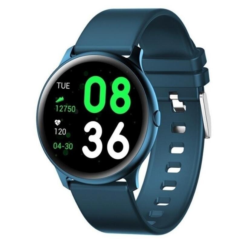 Armband vrouw hartslag bloeddruk/zuurstof intelligent slim horloge fitness tracker sporthorloge: Blauw