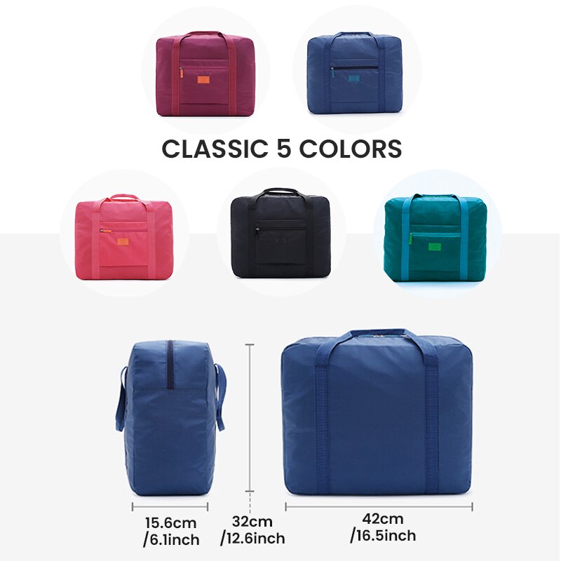 Modische Reisetasche, leichte, faltbare Reisetasche für Damen und Herren, Tragetasche, Handgepäcktasche, Weekender-Übernachtungstasche