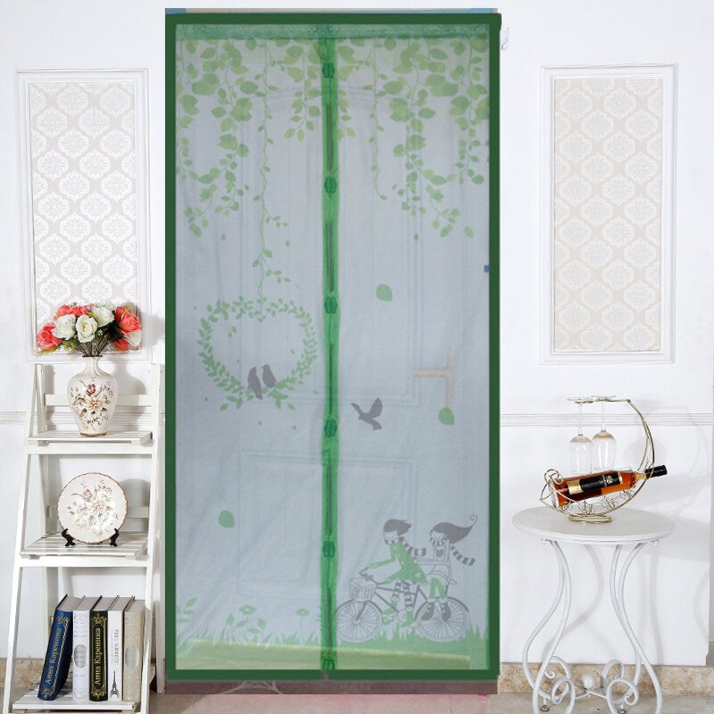 Home Magnetic Curtains Mosquito Net On Door Window Mesh with Magnets Insect Screen TT-best: Ivory