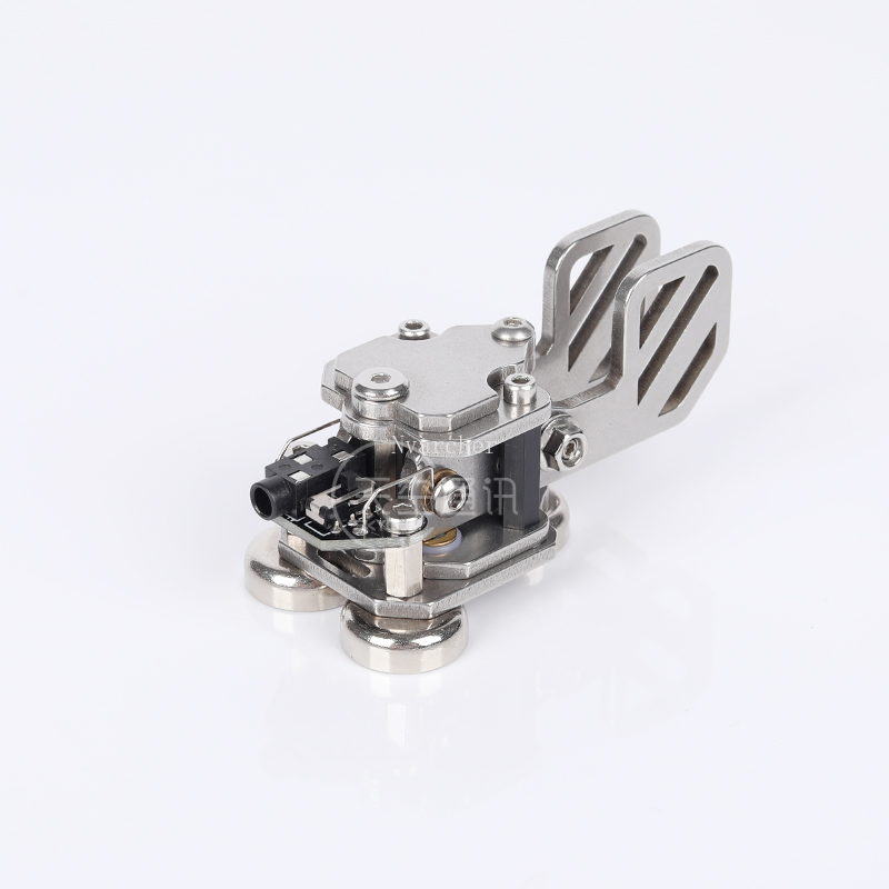 Roestvrij Staal Draagbare Hf Kortegolf Automatische Cw Morse Code Met Magnetische Amateur Radio Hand Sleutel Morse Cw Telegraph