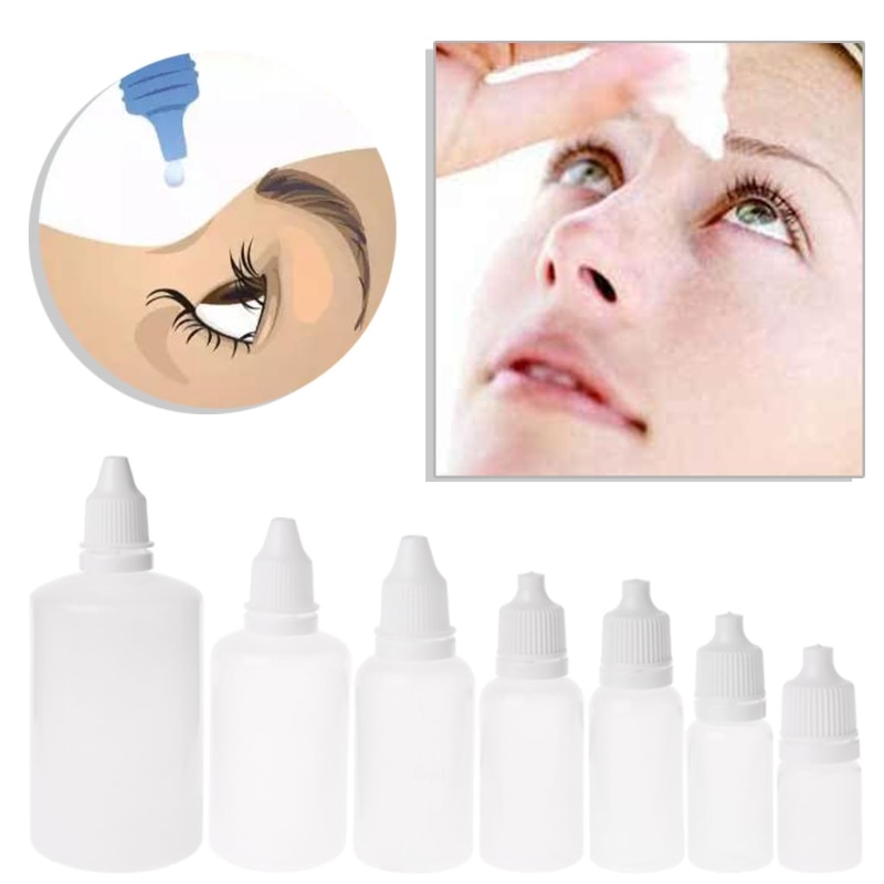 5-100ml Lege Plastic Squeezable Dropper Flessen Eye Liquid Dropper Container