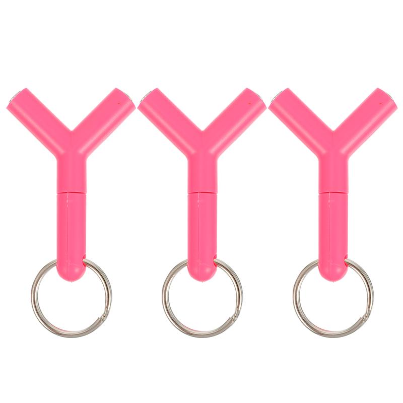 3pcs Headset Splitter Y-shape Portable 3.5mm Headphone Jack Splitter Supply