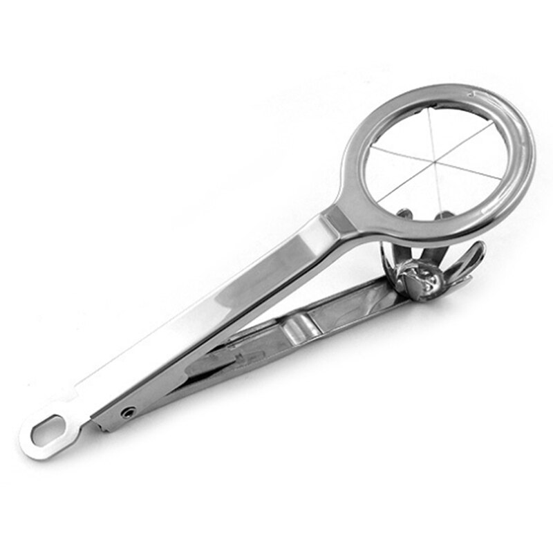 Stainless Steel Hexagonal Egg Cutter Egg Slicer Fancy Preserved Egg Splitter Egg Cutting Supporter