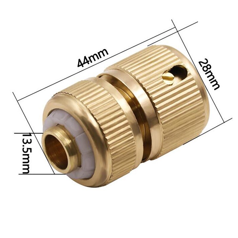 Adjustable Twist Hose Nozzle Brass Garden Sprinkler Nozzle Water Spray Hose Nozzle for Car Wash Garden Irrigation