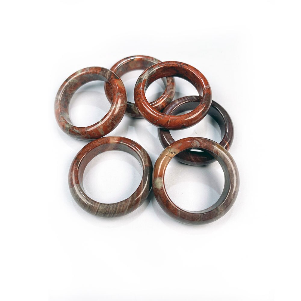 Natürliche stein ringe charme schmuck eine vielfalt von steinen zwei arten von modelle trendy für frauen oder freundin 6mm