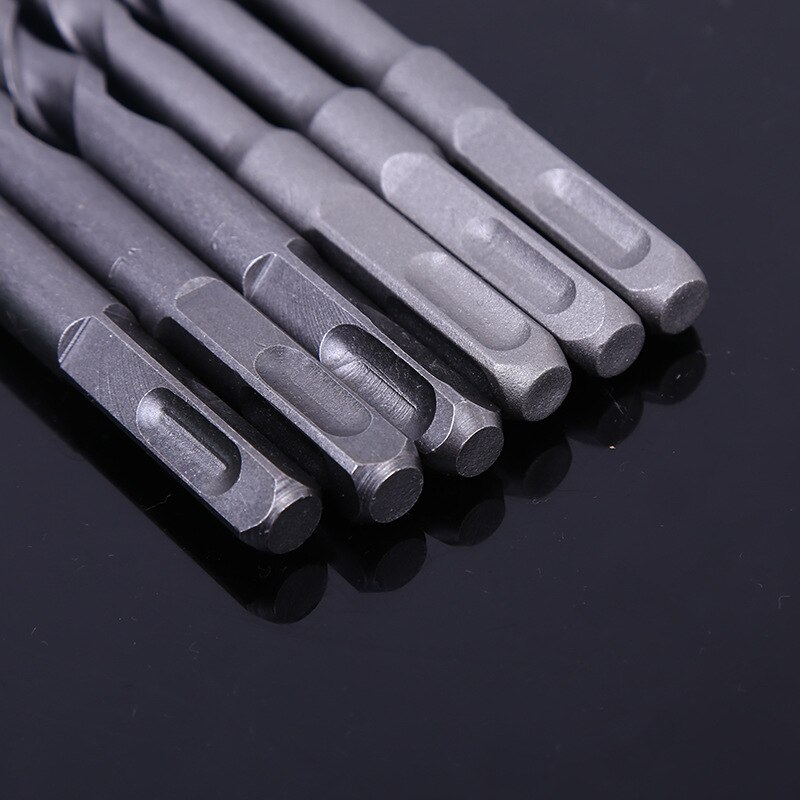 6-18mm Concrete Gun Drill Bit Set Cross Tips 4 Cutters Wall Brick Block Electric Hammer Masonry Drilling Bits Metalworking Tools