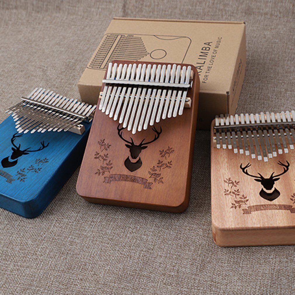 Thumb Piano Kalimba 17 Keys Peach Flower Core Package Clear And Melodious Sound Music Performance Cultivate Music Cells