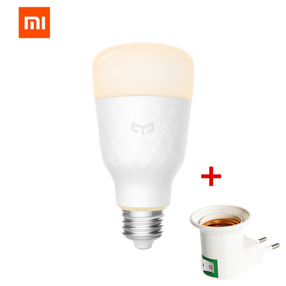 Mi mi jia yeelight smart Led Lamp BAL Lamp Wifi Afstandsbediening Door Xiao mi Mi thuis app E27 lamp 10W 1700 k-6500 K wit & warm licht: Add E27 EU Adapter