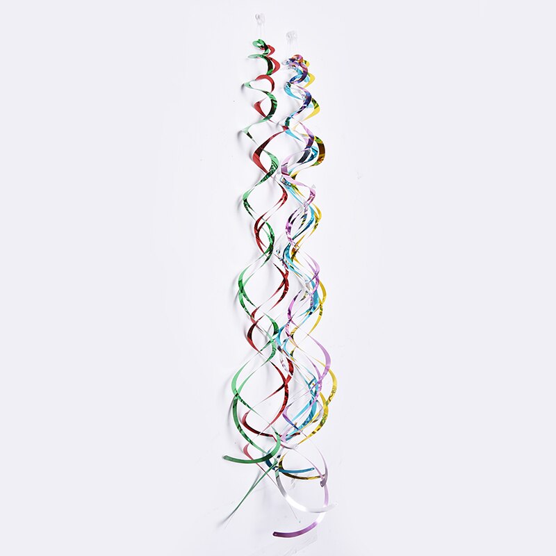 DIY Swirl Banner Decorative Ceiling Hanging Metallic Wedding Favor Birthday Decor Garland Party Supplies