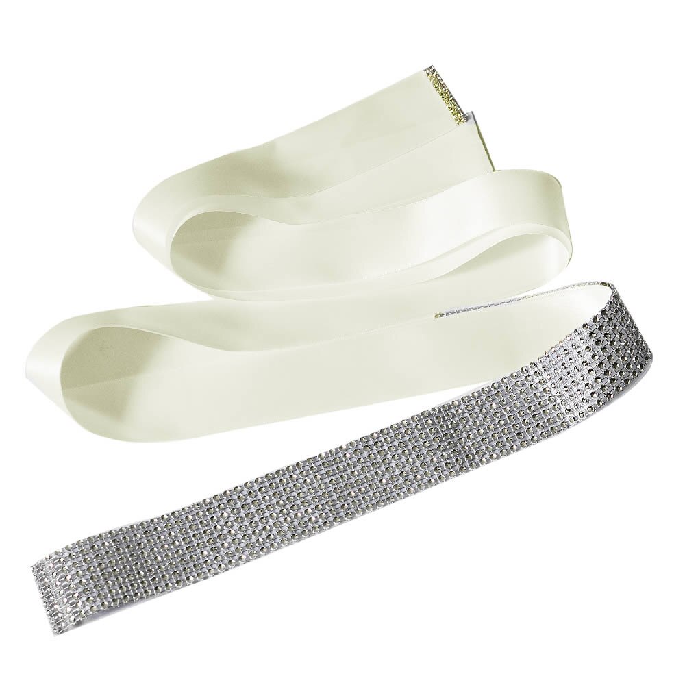 bridal belt sash Boutique Rhinestone Pearl Beading Waistbands for Bridal Wedding Dress Crystal Belt Bow With Satin Ribbons Sash: off white