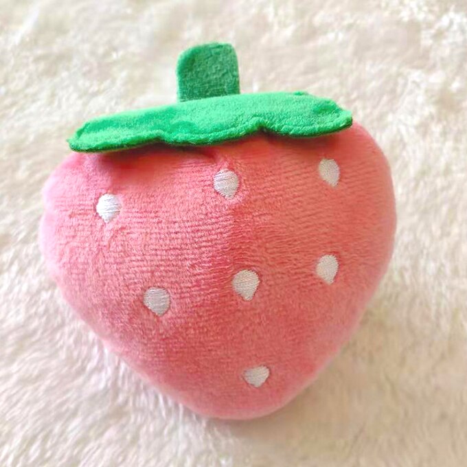 Chew Play Speelgoed Leuke Hond Kat Puppy Chew Piepend Quack Sound Pop Speelgoed Creatieve Simulatie Donut Dierbenodigdheden Hond speelgoed: PT006-lightpink