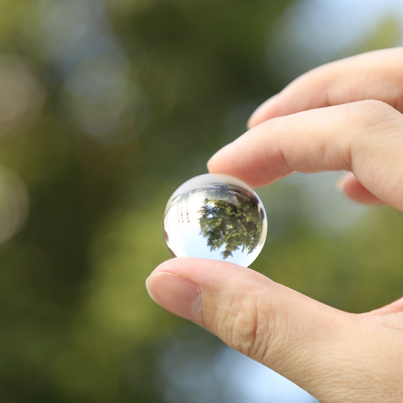 Boule de cristal, sphères réfléchissantes en verre optique K9 boule de cristal sphère décor boule de photographie, boule de jonglage de Contact clair