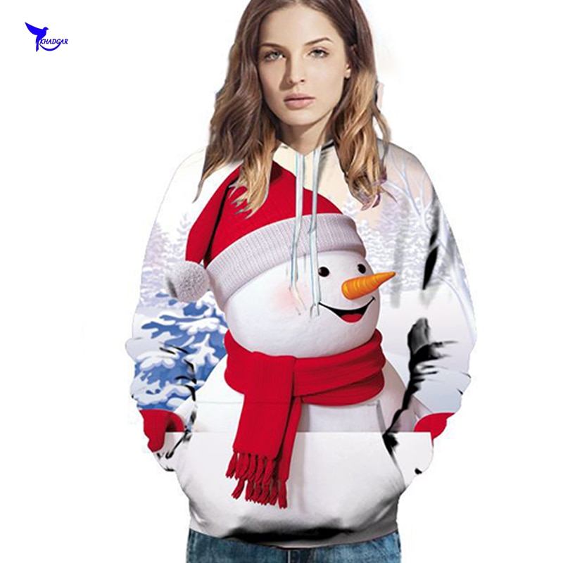 Män kvinnor jul 3d tryckta tröjor polyester skateboard hoodie xmas halloween huva streetwear tröjor kläder