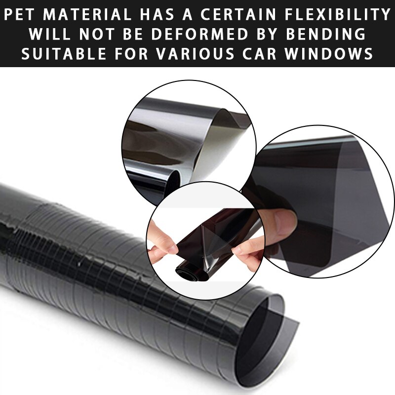 Car Window Tinting Film Auto Side Window Glass Stickers Sun UV Protection Sticker Privacy Protection Film Vinyl Auto Accessories