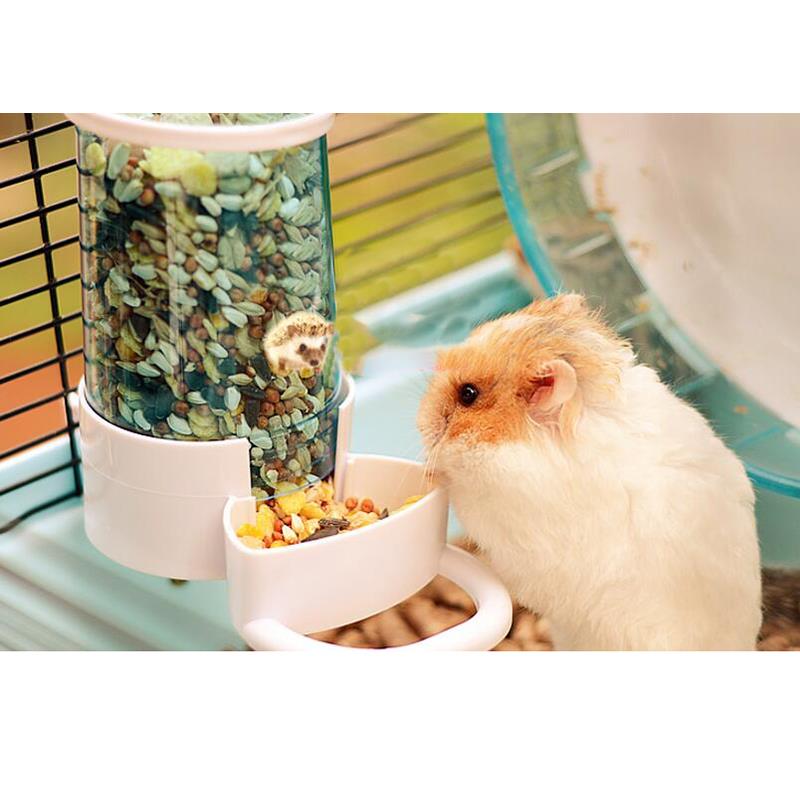 Voerbak voor huisdieren, drinkbak voor huisdieren, automatische dispenser voor klein dier, voer voor hamster, egel, konijn, drinkbak voor huisdieren