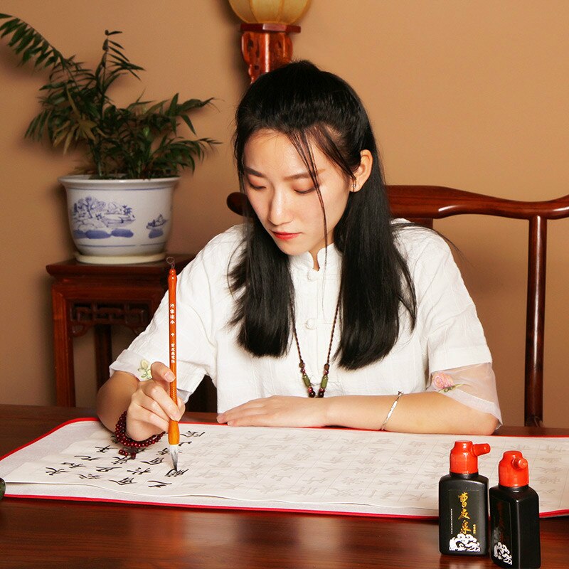Almohadilla de fieltro para caligrafía china, almohadilla de pintura de tinta de pincel tradicional, gruesa, suave, para mesa