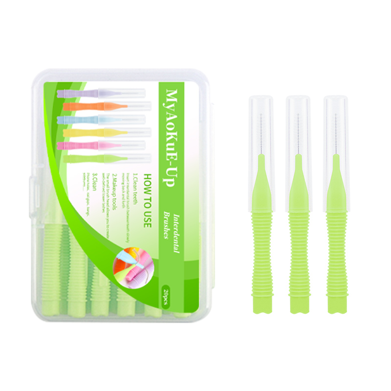 20 piezas Pro herramientas desechables para pestañas, microcepillos flexibles para maquillaje de cejas, artículos esenciales para salón, Kit de belleza higiénico: Oro