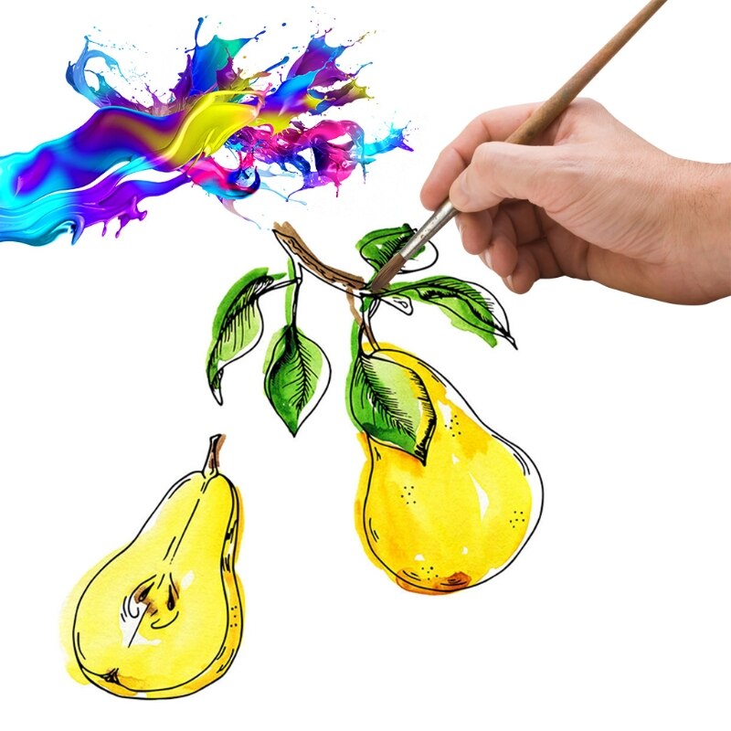 Juego de pintura Gouache, 18 colores vibrantes, pinturas no tóxicas con paleta de Estuche portátil para artistas, lienzo con pintura de acuarela