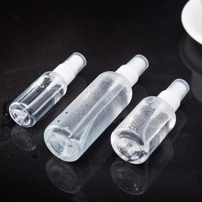 30ml/50ml/100ml Plastic Transparent Empty Spray Bottle Mini Travel Refillable Bottle Empty Liquid Container