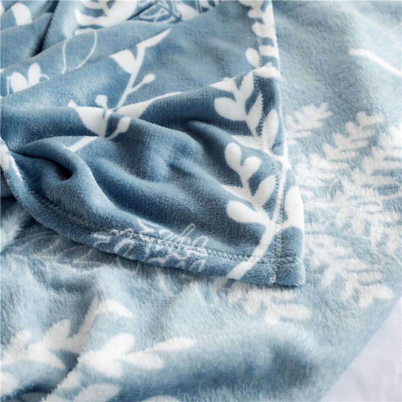 LREA High Density adult coral fleece blanket for плед winter cover on the bed warm travel comfortable and soft throw
